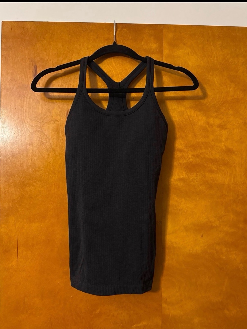 lululemon athletica Black Ribbed Racerback Tank